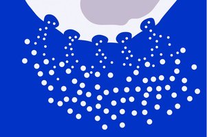 Illustration of histamine being released